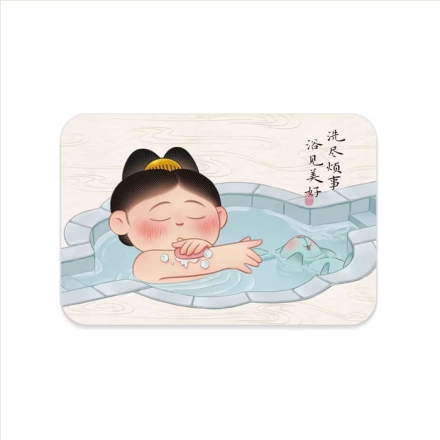【周边】胖脸吉祥：防滑吸水地垫（40*60cm） 浴见美好 地垫