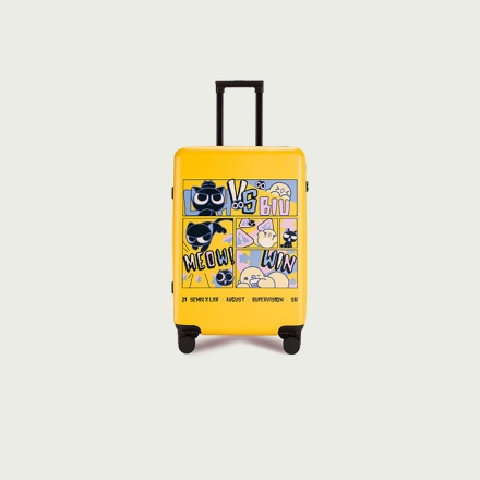 【周边】罗小黑战记 × 森马 联名款：行李箱 20寸 环游世界款 （柠檬黄）