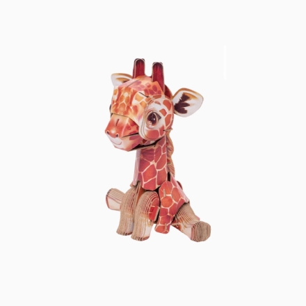 【周边】中国国家地理 × 梦巴格 萌仔茶话会系列：立体拼插纸模 长颈鹿 纸模