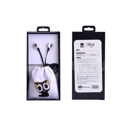 【周边】罗小黑战记：铜锣烧小耳机 黑色 耳机（收纳袋款）