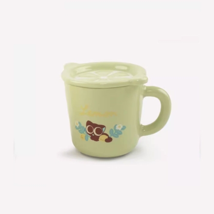 【周边】罗小黑战记 · 柠檬之夏系列：餐具套装 小黑款陶瓷杯 水杯