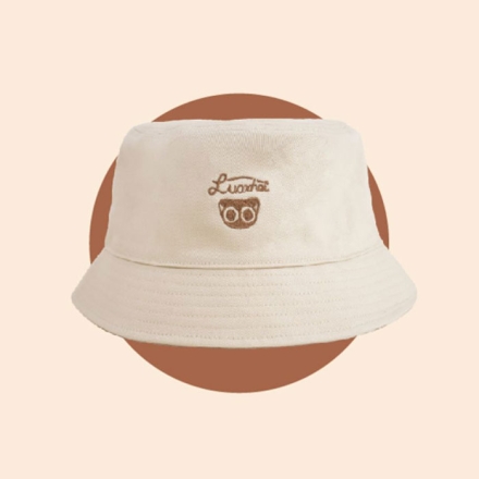 【周边】罗小黑战记：双面渔夫帽 卡其色 渔夫帽