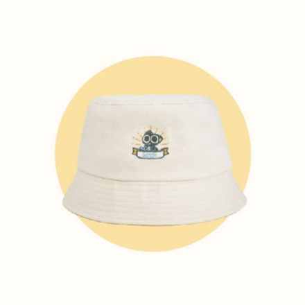 【周边】罗小黑战记：刺绣渔夫帽 米色 渔夫帽