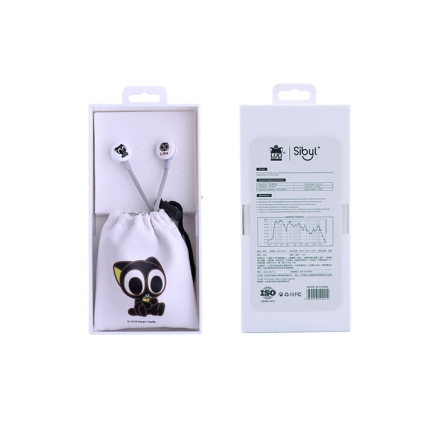 【周边】罗小黑战记：铜锣烧小耳机 白色 耳机（收纳袋款）