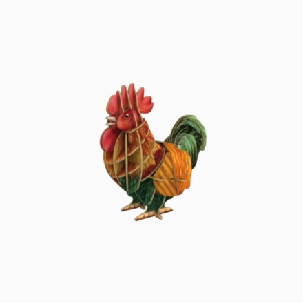 【周边】中国国家地理 × 梦巴格 为自然发声·农场系列：拼插模型 公鸡 纸模