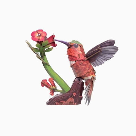 【周边】中国国家地理 × 梦巴格 飞鸟集系列：立体拼插纸模 蜂鸟 纸模