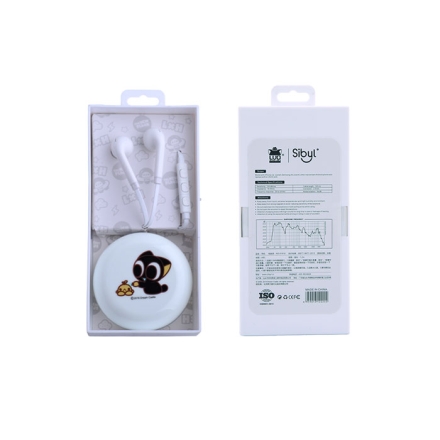 【周边】罗小黑战记：铜锣烧小耳机 白色 耳机（收纳盒款）