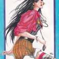 《千载缘》插图，刊载于北京卡通1995年11月号内插。