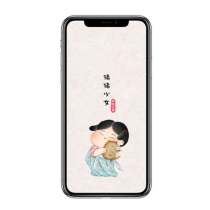 【周边】胖脸吉祥：手机壁纸 03 猪猪少女 手机壁纸
